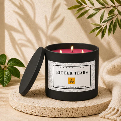 Bitter Tears Coconut-Apricot Wax Candle